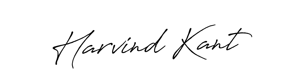 Make a beautiful signature design for name Harvind Kant. With this signature (Antro_Vectra_Bolder) style, you can create a handwritten signature for free. Harvind Kant signature style 7 images and pictures png