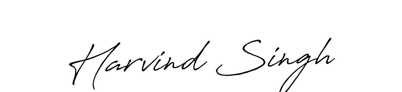 This is the best signature style for the Harvind Singh name. Also you like these signature font (Antro_Vectra_Bolder). Mix name signature. Harvind Singh signature style 7 images and pictures png