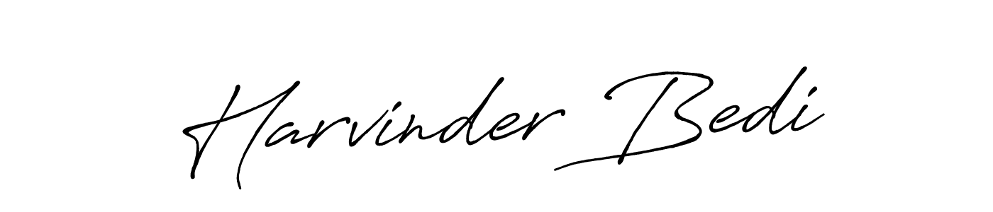 Make a beautiful signature design for name Harvinder Bedi. Use this online signature maker to create a handwritten signature for free. Harvinder Bedi signature style 7 images and pictures png