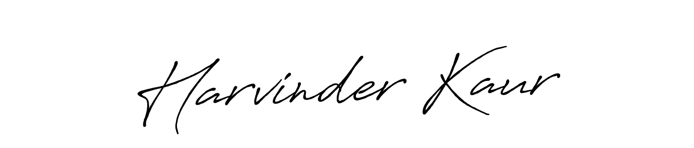 Use a signature maker to create a handwritten signature online. With this signature software, you can design (Antro_Vectra_Bolder) your own signature for name Harvinder Kaur. Harvinder Kaur signature style 7 images and pictures png