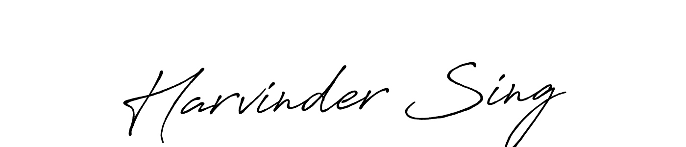 Also we have Harvinder Sing name is the best signature style. Create professional handwritten signature collection using Antro_Vectra_Bolder autograph style. Harvinder Sing signature style 7 images and pictures png