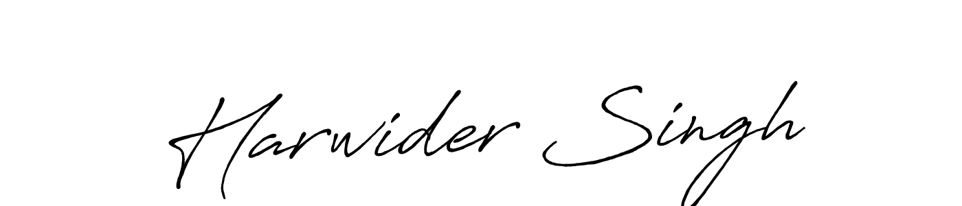 Design your own signature with our free online signature maker. With this signature software, you can create a handwritten (Antro_Vectra_Bolder) signature for name Harwider Singh. Harwider Singh signature style 7 images and pictures png
