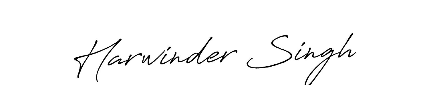 Design your own signature with our free online signature maker. With this signature software, you can create a handwritten (Antro_Vectra_Bolder) signature for name Harwinder Singh. Harwinder Singh signature style 7 images and pictures png