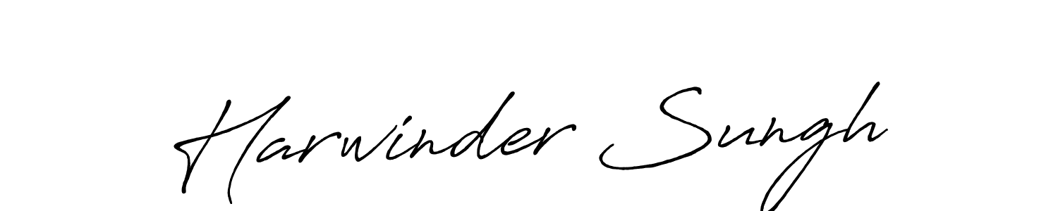 Use a signature maker to create a handwritten signature online. With this signature software, you can design (Antro_Vectra_Bolder) your own signature for name Harwinder Sungh. Harwinder Sungh signature style 7 images and pictures png