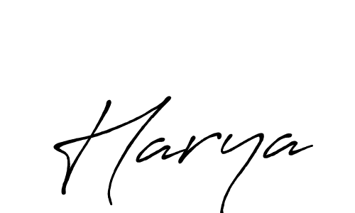 You should practise on your own different ways (Antro_Vectra_Bolder) to write your name (Harya) in signature. don't let someone else do it for you. Harya signature style 7 images and pictures png