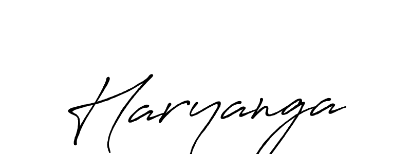 Use a signature maker to create a handwritten signature online. With this signature software, you can design (Antro_Vectra_Bolder) your own signature for name Haryanga. Haryanga signature style 7 images and pictures png