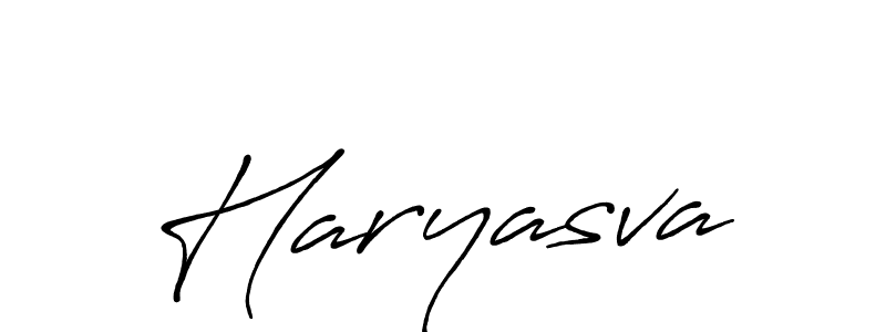 How to make Haryasva name signature. Use Antro_Vectra_Bolder style for creating short signs online. This is the latest handwritten sign. Haryasva signature style 7 images and pictures png