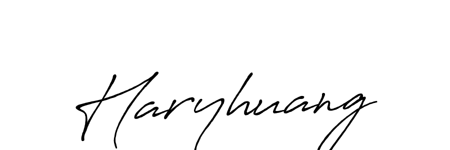 Design your own signature with our free online signature maker. With this signature software, you can create a handwritten (Antro_Vectra_Bolder) signature for name Haryhuang. Haryhuang signature style 7 images and pictures png