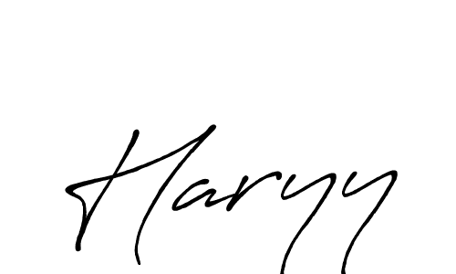 Make a beautiful signature design for name Haryy. With this signature (Antro_Vectra_Bolder) style, you can create a handwritten signature for free. Haryy signature style 7 images and pictures png