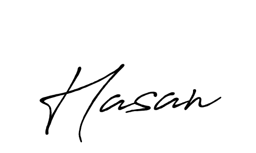 Make a beautiful signature design for name Hasan. With this signature (Antro_Vectra_Bolder) style, you can create a handwritten signature for free. Hasan signature style 7 images and pictures png