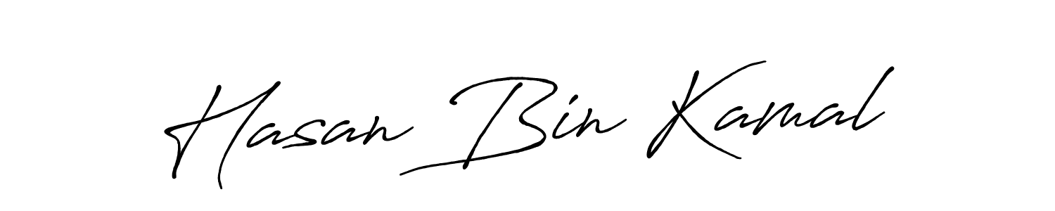 Also You can easily find your signature by using the search form. We will create Hasan Bin Kamal name handwritten signature images for you free of cost using Antro_Vectra_Bolder sign style. Hasan Bin Kamal signature style 7 images and pictures png