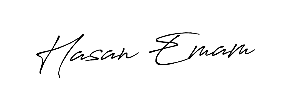 The best way (Antro_Vectra_Bolder) to make a short signature is to pick only two or three words in your name. The name Hasan Emam include a total of six letters. For converting this name. Hasan Emam signature style 7 images and pictures png