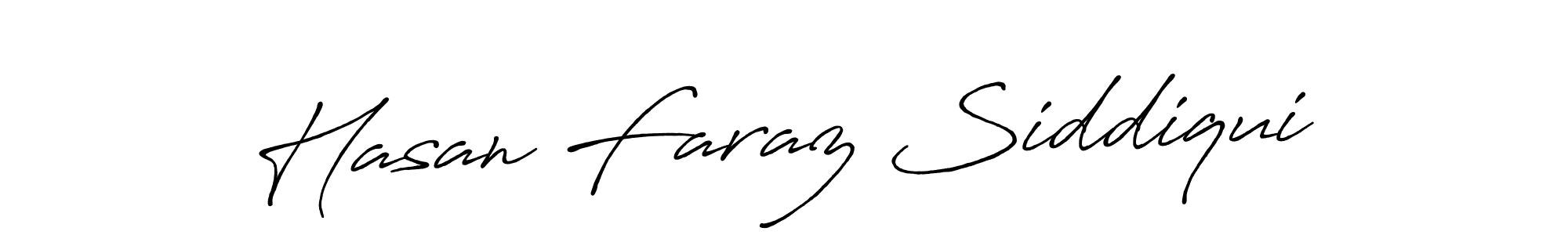 Hasan Faraz Siddiqui stylish signature style. Best Handwritten Sign (Antro_Vectra_Bolder) for my name. Handwritten Signature Collection Ideas for my name Hasan Faraz Siddiqui. Hasan Faraz Siddiqui signature style 7 images and pictures png