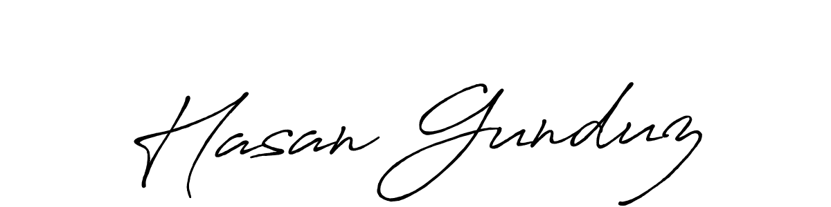 Also we have Hasan Gunduz name is the best signature style. Create professional handwritten signature collection using Antro_Vectra_Bolder autograph style. Hasan Gunduz signature style 7 images and pictures png