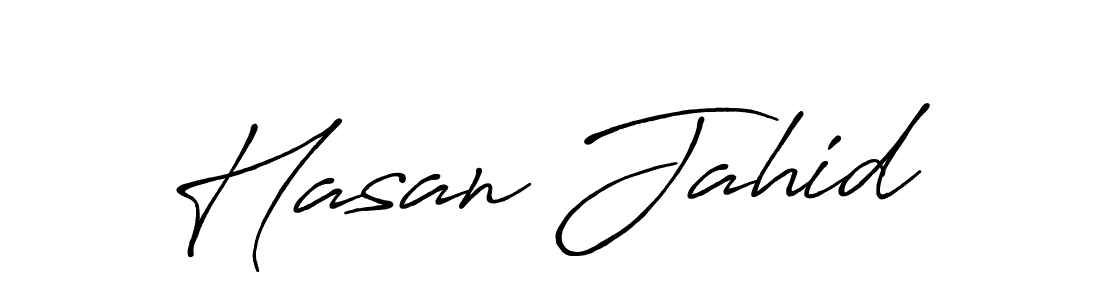 Design your own signature with our free online signature maker. With this signature software, you can create a handwritten (Antro_Vectra_Bolder) signature for name Hasan Jahid. Hasan Jahid signature style 7 images and pictures png