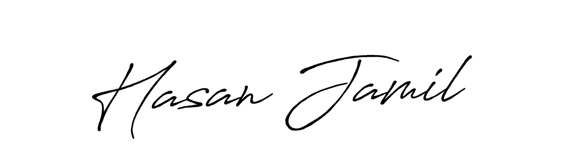 Hasan Jamil stylish signature style. Best Handwritten Sign (Antro_Vectra_Bolder) for my name. Handwritten Signature Collection Ideas for my name Hasan Jamil. Hasan Jamil signature style 7 images and pictures png