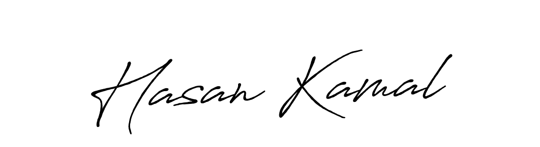 How to make Hasan Kamal name signature. Use Antro_Vectra_Bolder style for creating short signs online. This is the latest handwritten sign. Hasan Kamal signature style 7 images and pictures png