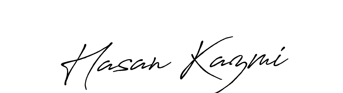 How to make Hasan Kazmi signature? Antro_Vectra_Bolder is a professional autograph style. Create handwritten signature for Hasan Kazmi name. Hasan Kazmi signature style 7 images and pictures png