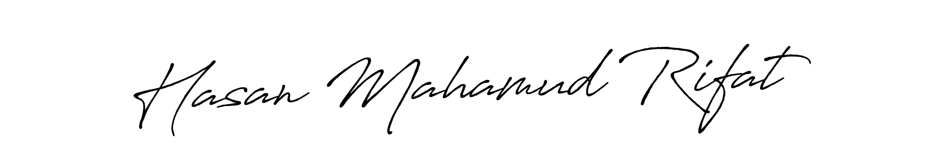 Hasan Mahamud Rifat stylish signature style. Best Handwritten Sign (Antro_Vectra_Bolder) for my name. Handwritten Signature Collection Ideas for my name Hasan Mahamud Rifat. Hasan Mahamud Rifat signature style 7 images and pictures png