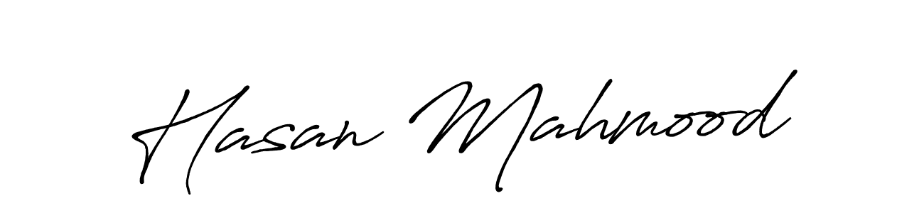 Also we have Hasan Mahmood name is the best signature style. Create professional handwritten signature collection using Antro_Vectra_Bolder autograph style. Hasan Mahmood signature style 7 images and pictures png