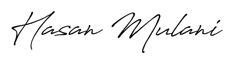 A modern signature idea for name Hasan Mulani using Antro_Vectra_Bolder font. Clean strokes and elegant curves make it stand out instantly. Hasan Mulani signature style 7 images and pictures png