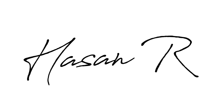 Also we have Hasan R name is the best signature style. Create professional handwritten signature collection using Antro_Vectra_Bolder autograph style. Hasan R signature style 7 images and pictures png