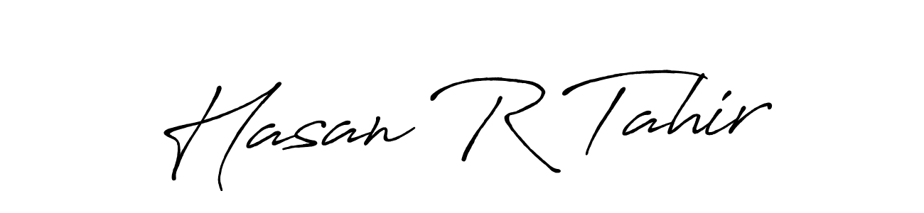 Also we have Hasan R Tahir name is the best signature style. Create professional handwritten signature collection using Antro_Vectra_Bolder autograph style. Hasan R Tahir signature style 7 images and pictures png