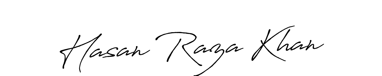 Use a signature maker to create a handwritten signature online. With this signature software, you can design (Antro_Vectra_Bolder) your own signature for name Hasan Raza Khan. Hasan Raza Khan signature style 7 images and pictures png