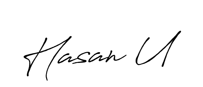 Make a beautiful signature design for name Hasan U. Use this online signature maker to create a handwritten signature for free. Hasan U signature style 7 images and pictures png