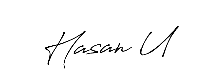 How to make Hasan Uğ name signature. Use Antro_Vectra_Bolder style for creating short signs online. This is the latest handwritten sign. Hasan Uğ signature style 7 images and pictures png