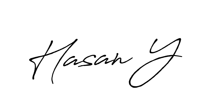 Make a beautiful signature design for name Hasan Y. Use this online signature maker to create a handwritten signature for free. Hasan Y signature style 7 images and pictures png