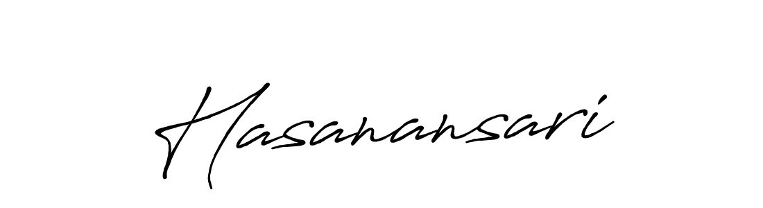 It looks lik you need a new signature style for name Hasanansari. Design unique handwritten (Antro_Vectra_Bolder) signature with our free signature maker in just a few clicks. Hasanansari signature style 7 images and pictures png