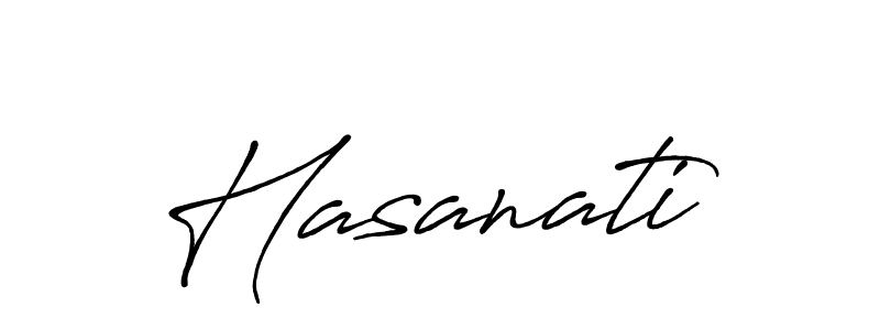 Create a beautiful signature design for name Hasanati. With this signature (Antro_Vectra_Bolder) fonts, you can make a handwritten signature for free. Hasanati signature style 7 images and pictures png