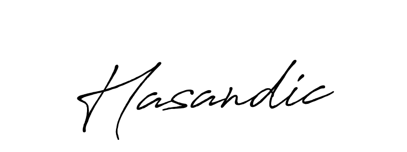 Hasandic stylish signature style. Best Handwritten Sign (Antro_Vectra_Bolder) for my name. Handwritten Signature Collection Ideas for my name Hasandic. Hasandic signature style 7 images and pictures png