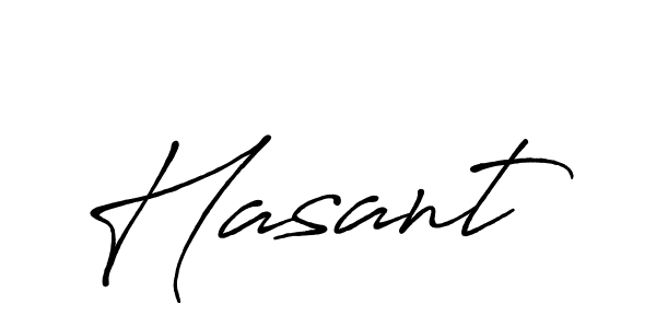 Design your own signature with our free online signature maker. With this signature software, you can create a handwritten (Antro_Vectra_Bolder) signature for name Hasant. Hasant signature style 7 images and pictures png