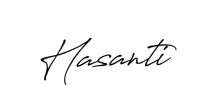 Design your own signature with our free online signature maker. With this signature software, you can create a handwritten (Antro_Vectra_Bolder) signature for name Hasanti. Hasanti signature style 7 images and pictures png