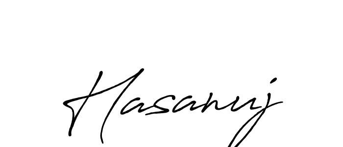 Design your own signature with our free online signature maker. With this signature software, you can create a handwritten (Antro_Vectra_Bolder) signature for name Hasanuj. Hasanuj signature style 7 images and pictures png