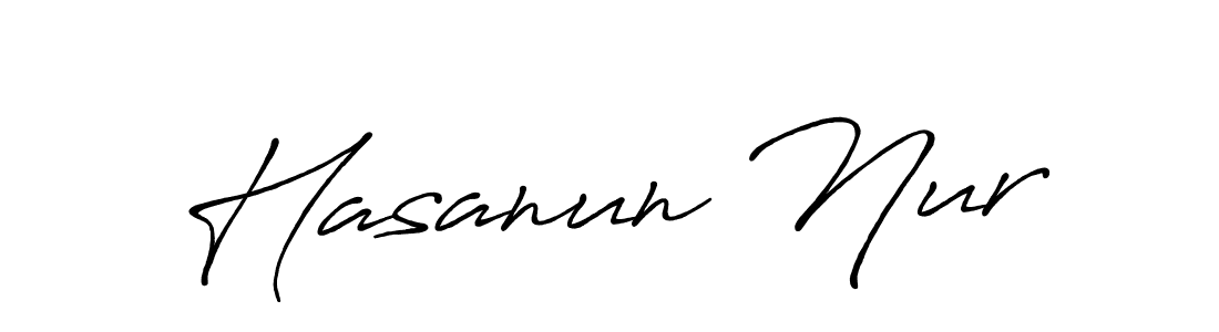 Hasanun Nur stylish signature style. Best Handwritten Sign (Antro_Vectra_Bolder) for my name. Handwritten Signature Collection Ideas for my name Hasanun Nur. Hasanun Nur signature style 7 images and pictures png