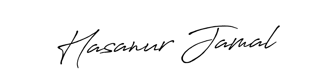 Use a signature maker to create a handwritten signature online. With this signature software, you can design (Antro_Vectra_Bolder) your own signature for name Hasanur Jamal. Hasanur Jamal signature style 7 images and pictures png