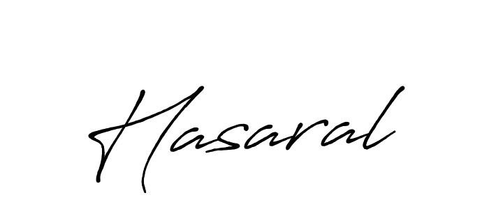 Make a beautiful signature design for name Hasaral. With this signature (Antro_Vectra_Bolder) style, you can create a handwritten signature for free. Hasaral signature style 7 images and pictures png