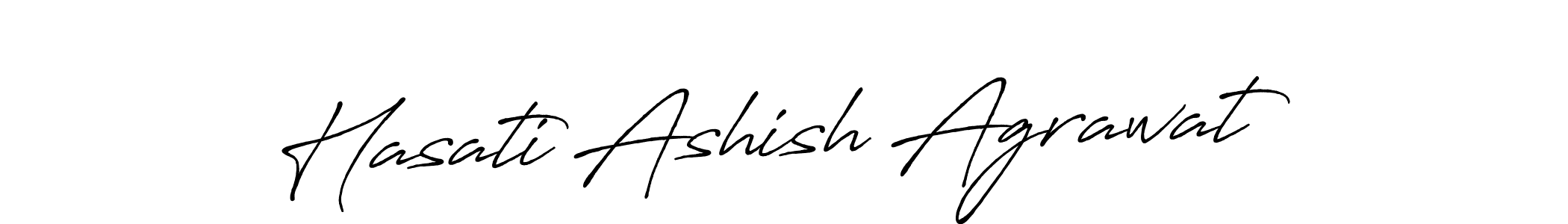 Also we have Hasati Ashish Agrawat name is the best signature style. Create professional handwritten signature collection using Antro_Vectra_Bolder autograph style. Hasati Ashish Agrawat signature style 7 images and pictures png