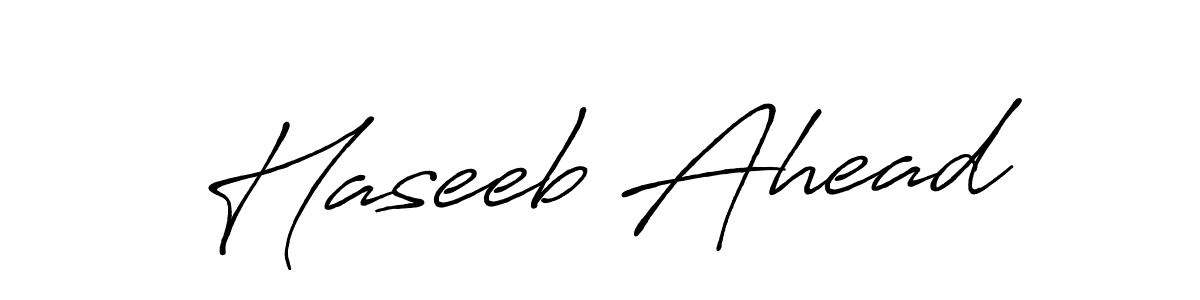 Haseeb Ahead stylish signature style. Best Handwritten Sign (Antro_Vectra_Bolder) for my name. Handwritten Signature Collection Ideas for my name Haseeb Ahead. Haseeb Ahead signature style 7 images and pictures png
