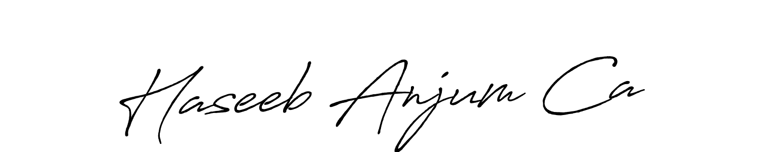 You can use this online signature creator to create a handwritten signature for the name Haseeb Anjum Ca. This is the best online autograph maker. Haseeb Anjum Ca signature style 7 images and pictures png