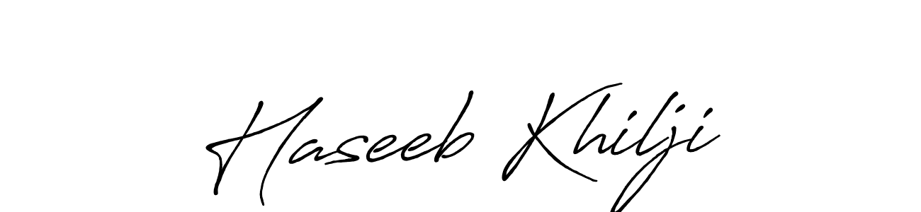 Similarly Antro_Vectra_Bolder is the best handwritten signature design. Signature creator online .You can use it as an online autograph creator for name Haseeb Khilji. Haseeb Khilji signature style 7 images and pictures png