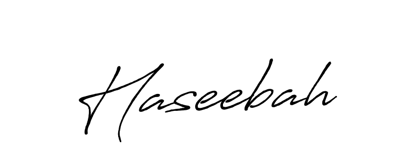 Antro_Vectra_Bolder is a professional signature style that is perfect for those who want to add a touch of class to their signature. It is also a great choice for those who want to make their signature more unique. Get Haseebah name to fancy signature for free. Haseebah signature style 7 images and pictures png