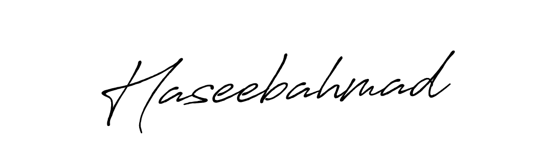 Design your own signature with our free online signature maker. With this signature software, you can create a handwritten (Antro_Vectra_Bolder) signature for name Haseebahmad. Haseebahmad signature style 7 images and pictures png