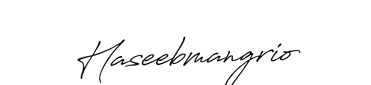 The best way (Antro_Vectra_Bolder) to make a short signature is to pick only two or three words in your name. The name Haseebmangrio include a total of six letters. For converting this name. Haseebmangrio signature style 7 images and pictures png