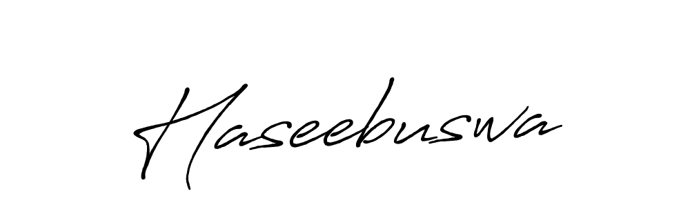 Make a beautiful signature design for name Haseebuswa. With this signature (Antro_Vectra_Bolder) style, you can create a handwritten signature for free. Haseebuswa signature style 7 images and pictures png