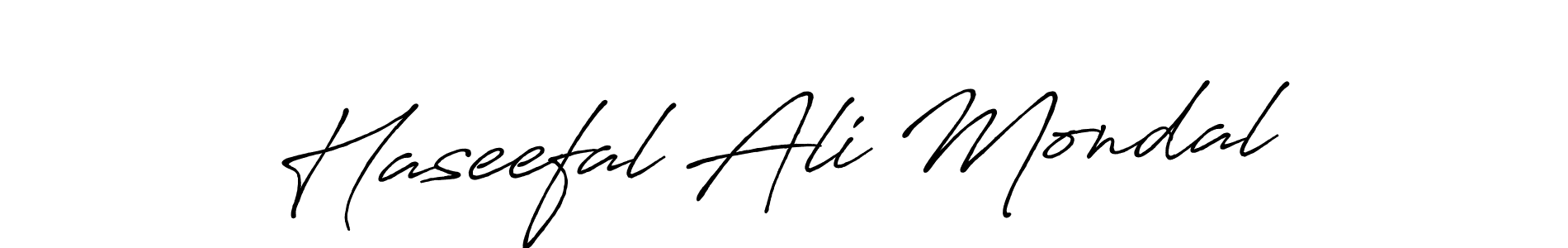 How to make Haseefal Ali Mondal name signature. Use Antro_Vectra_Bolder style for creating short signs online. This is the latest handwritten sign. Haseefal Ali Mondal signature style 7 images and pictures png