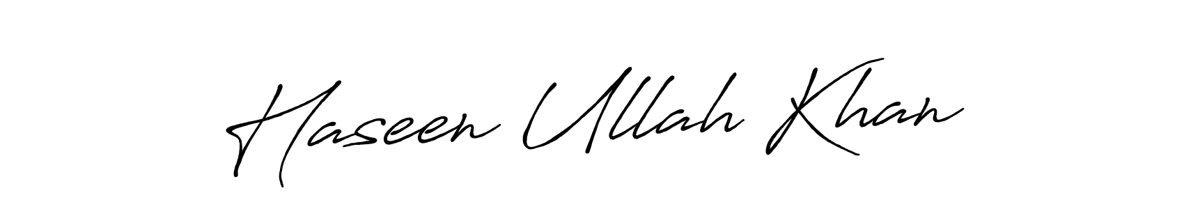 You can use this online signature creator to create a handwritten signature for the name Haseen Ullah Khan. This is the best online autograph maker. Haseen Ullah Khan signature style 7 images and pictures png